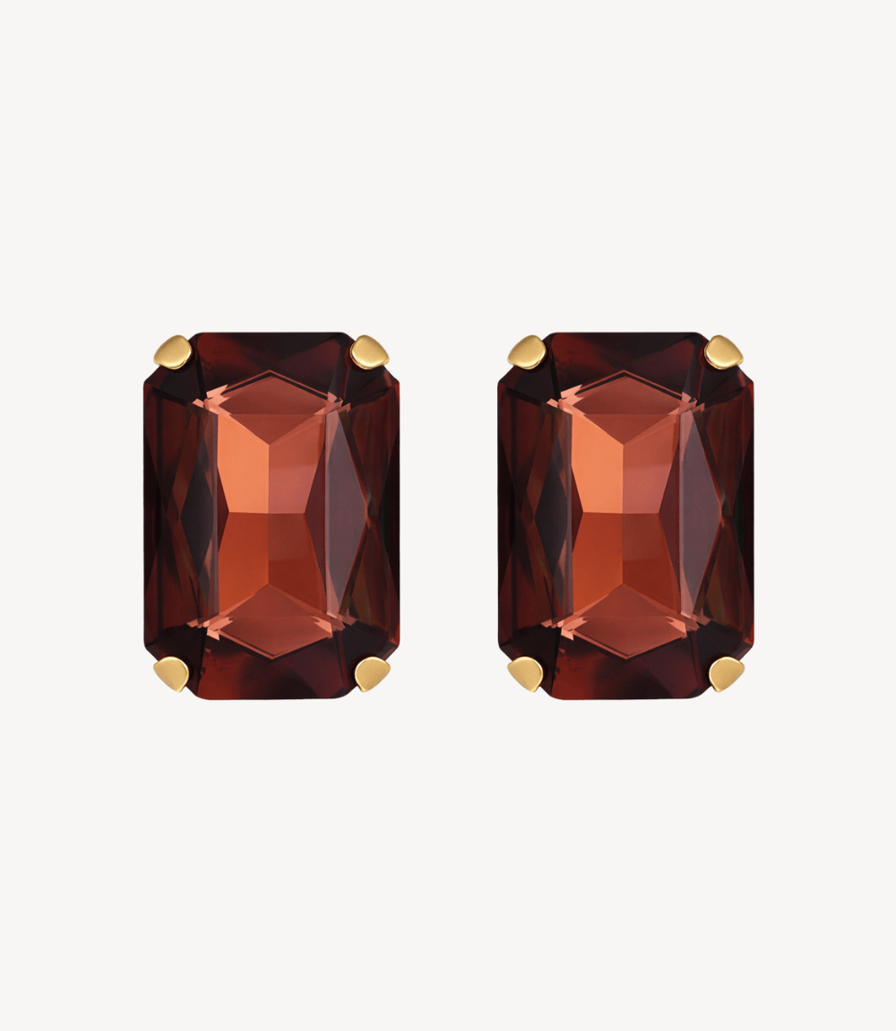 Bijoux de bouton Alma grenat