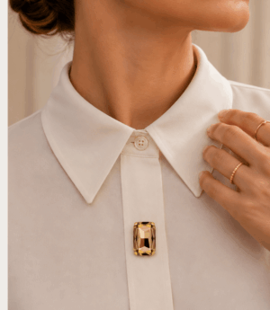 Bijoux de bouton Alma champagne