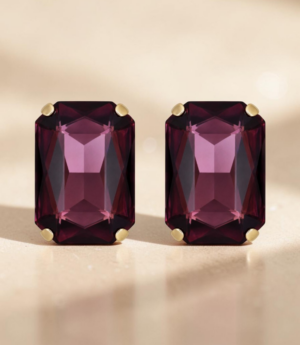 Bijoux de bouton Alma grenat