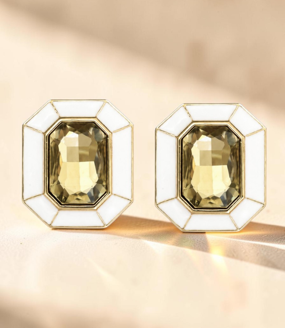 Bijoux de bouton Victoire blanc