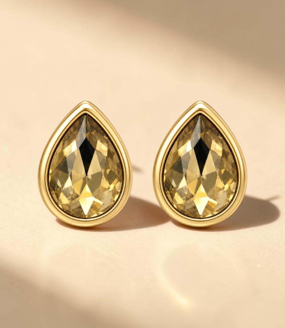 Bijoux de bouton Arya champagne