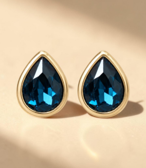 Bijoux de bouton Arya bleu